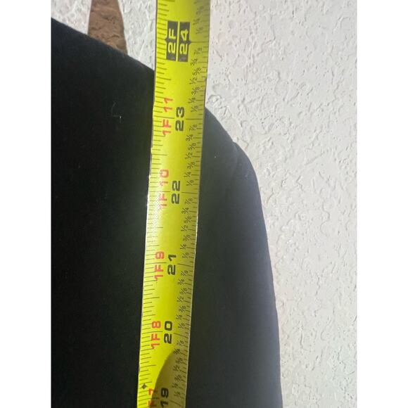 VTG Academia Prestige of Boston Velvet Blazer 2 Button Jacket Women's 10 Black - Picture 8 of 8